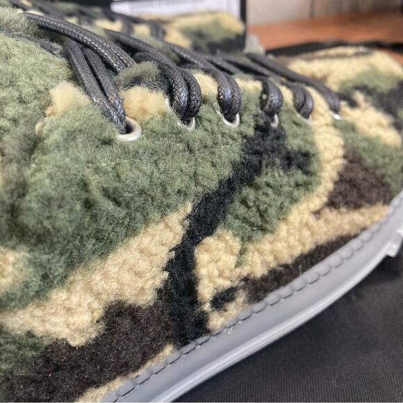 Giuseppe Zanotti Men's Blabber Camo Faux Fur Low Top Sneakers Size 40 US7 - Picture 9 of 16